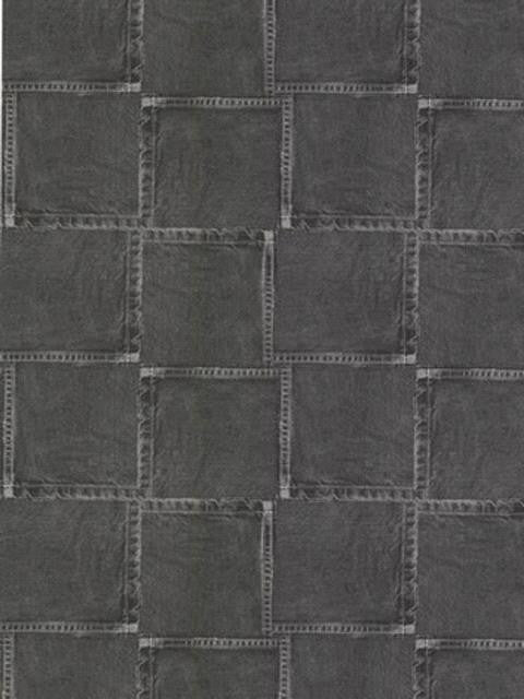 York Black Jean Pocket Wallpaper - IN2767