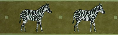 Zebra Wallpaper Border - 7213-383B