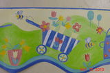 Norwall Busy Bee Garden Wallpaper Border - GR73519DC