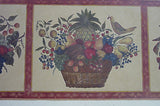 Brewster Traditional Fruit Basket Wallpaper Border - H3134B