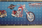 York, American Chopper The Series (Blue) Wallpaper Border - BZ9189BD