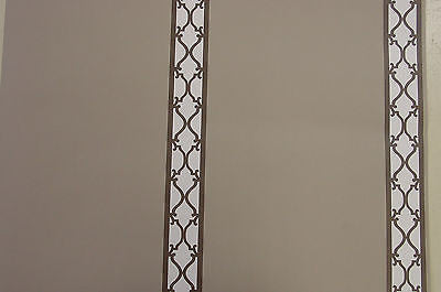 Brewster Taupe, Brown & White Damask Stripe Wallpaper - FD62949