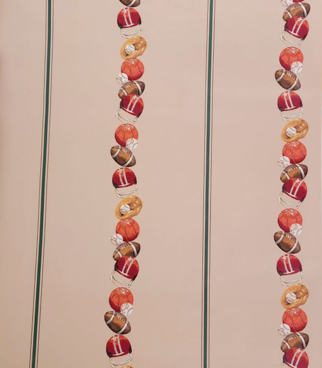 Carey Lind Sports Stripe Wallpaper - KP7206