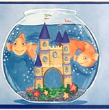 York Fish Bowl Wallpaper Border - KZ4411B