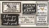 YORK, RUSTIC LIVING, FARM TO TABLE BORDER - LG1360BD