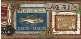 YORK, RUSTIC LIVING, LAKE RULES BORDER - LG1451BD