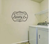 "Laundry Co." Wall Sticker Vinyl Sticker