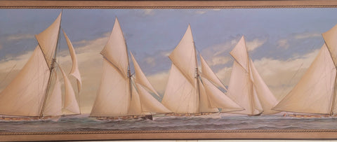 YORK, NAUTICAL THEMED BORDER - NV9675B