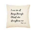 Inspirational Canvas Throw Pillows 17x17