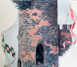York Stone & Brick Castle Tower Wallpaper Border - RK6805-B