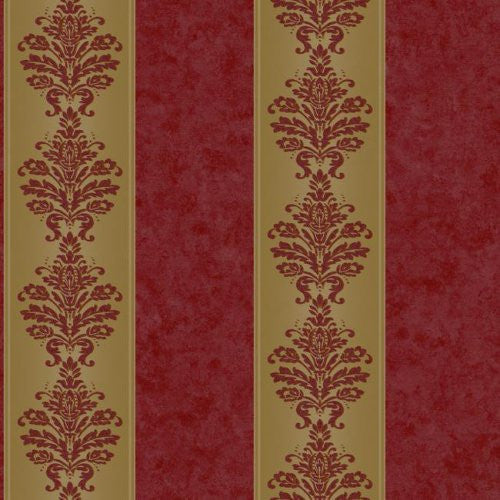York Allure Damask Stripe Wallpaper - RL9549