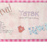 Sassy Girl! Sayings Wallpaper Border - SB10265B