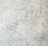 Warner faux Robin Egg Blue w/Medallion wallpaper - SYL8217