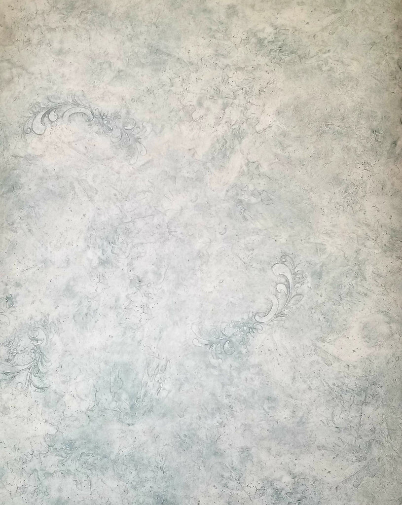 Warner faux Robin Egg Blue w/Medallion wallpaper - SYL8217