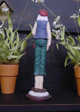 Skinny Golfer Resin Figurine on Wooden Base - 26017