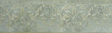Brewster Blue & Silver Satin Medallion Scroll Wallpaper Border - 63184