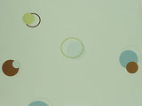St. James Blue, Green and Brown Circle & Dot Wallpaper - BM9044