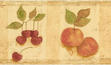 Norwall Light Yellow Fruit Wallpaper Border - TK78258