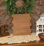 Thankful Pumpkins Wood Look Sign with Bead Hanger