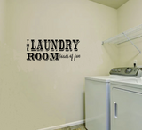 "The Laundry Loads of fun" Wall Sticker Vinyl Sticker