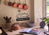 "WELCOME TO OUR FARMHOUSE" Wall Sticker Vinyl Sticker