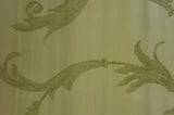 Ashford House Gold and Camel Leaf Scroll Wallpaper - YV9055