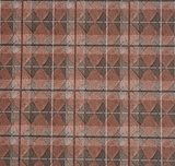 Carey Lind Green & Brown Harlequin wallpaper - AC2992