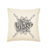 Inspirational Canvas Throw Pillows 17x17