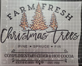 "FARM FRESH CHRISTMAS TREES", DTF TRANSFER SHEET