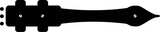 GARAGE DOOR FAUX HINGE, KNOCKER, HANDLE, VINYL STICKERS, CARRIAGE HOUSE ESTATE SERIES