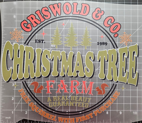 "GRISWOLD & CO. CHRISTMAS TREE FARM", DTF TRANSFER SHEET