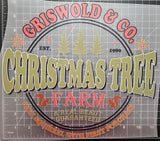 "GRISWOLD & CO. CHRISTMAS TREE FARM", DTF TRANSFER SHEET