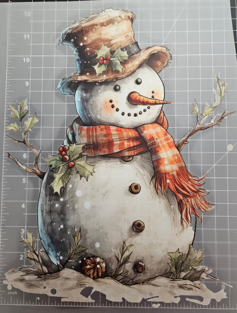 OLD WORLD SNOWMAN #24 DTF TRANSFER SHEET