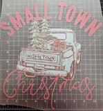 SMALL TOWN CHRISTMAS, GREEN TRUCK DTF TRANSFER SHEET