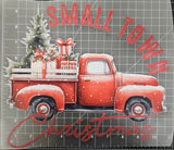 SMALL TOWN CHRISTMAS, RED TRUCK DTF TRANSFER SHEET