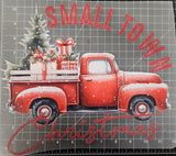 SMALL TOWN CHRISTMAS, RED TRUCK DTF TRANSFER SHEET