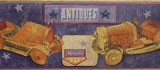Antique Wooden Firetrucks (blue) Children's Wallpaper Border - 7055-057B
