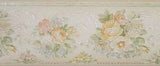 Brewster Off White w/Pastel Flower Clusters Wallpaper Border - 946B71552