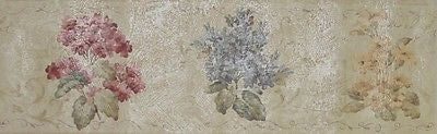Fine Decor Hydrangea Floral Wallpaper Border - B.6232