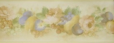 Fine Decor Fruit & Flowers Wallpaper Border - B. 0408