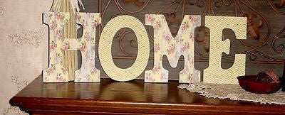 "HOME" Decorated 9" Multi-Colored Letters  - HM129