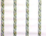 Westmount White Satin Leaf Scroll Stripe Wallpaper - 864108
