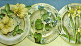 York Plates with Flowers Wallpaper Border - FR4900B