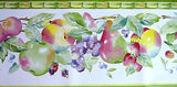 Eisenhart Wallcoverings Bright Green Fruit Wallpaper Border - SKT12311