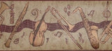 York Jazz Instruments Wallpaper Border - GY8674B