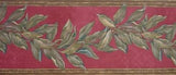 S.A. Maxwell Red Trailing Leaves Wallpaper Border - 7213-345B