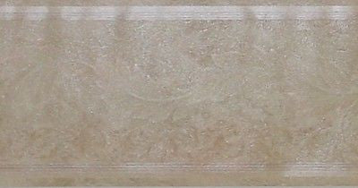 Village Satin Light Cream Leaf Scroll Wallpaper Border - 5815743