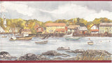 Brewster, Multi Colored Boats in the Harbor Wallpaper Border - 332B39708