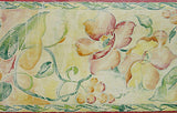 Brightly Colored Watercolor Floral Wallpaper Border - TS22053B