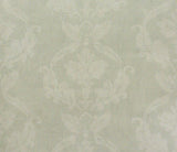 Warner Light Green & Cream Aged Damask Textured Wallpaper - PAL.8021